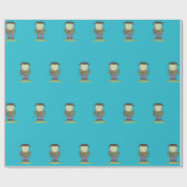 Niedliches Frankenstein Geschenkpapier (Flach)