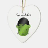 Niedliches Frankenstein Monster Keramik Ornament (Links)