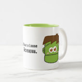Niedliches Frankenstein Monster Zweifarbige Tasse (VorderseiteRechts)