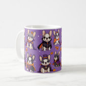 Niedliches Französisch-Bulldog-Halbkugel Kaffeetasse (Vorderseite Links)