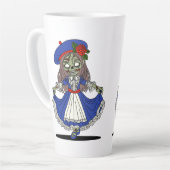 Niedliches Französisch Zombie Milchtasse (Linke Ecke)