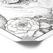 Niedliches Französisches Bulldog-Farbenposter Poster (Ecke)