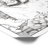 Niedliches Französisches Bulldog-Farbenposter Poster (Ecke)