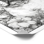 Niedliches Französisches Bulldog-Farbenposter Poster (Ecke)