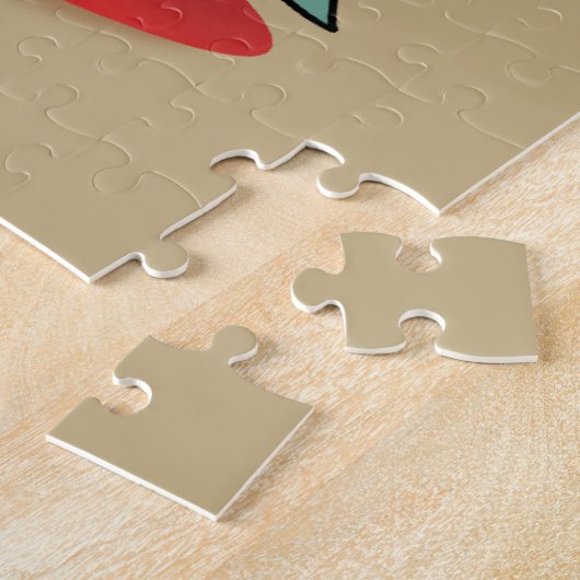 Niedliches französisches Bulldog Funny Happy New Y Puzzle (Seite)