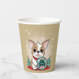 Niedliches französisches Bulldog Funny Silvester P Pappbecher