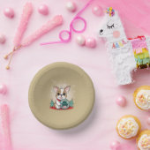 Niedliches französisches Bulldog Funny Silvester P Pappteller (Party)