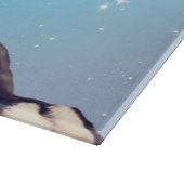 Niedliches Französisches Bulldog Welpe Blue Cuttin Schneidebrett (Ecke)