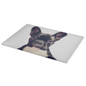 Niedliches französisches Bulldog Welpenpferd Schneidebrett (Ecke)