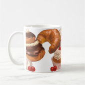 Niedliches französisches Gebäck Kaffeetasse (Links)