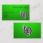 Niedliches französisches Horn Visitenkarte (Vorne/Hinten)