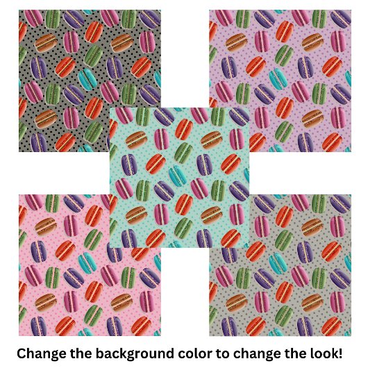 Niedliches französisches Macaron-Muster Fliese