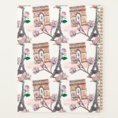 Niedliches französisches Theme Monogram | Frankrei Planer (Rückseite)