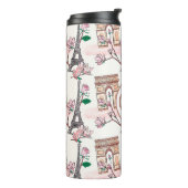 Niedliches französisches Theme Monogram | Frankrei Thermosbecher (Nach links gedreht)