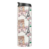 Niedliches französisches Theme Monogram | Frankrei Thermosbecher (Nach rechts gedreht)