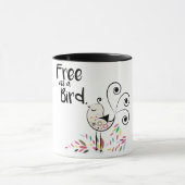 Niedliches freies als Vogel-Kaffee-Tasse Tasse (Zentrum)