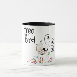 Niedliches freies als Vogel-Kaffee-Tasse Tasse