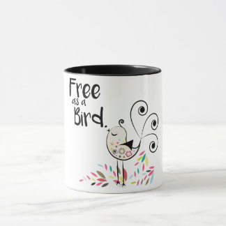 Niedliches freies als Vogel-Kaffee-Tasse Tasse