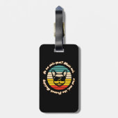 Niedliches French Bulldogs Design Gepäckanhänger (Rückseite vertikal)