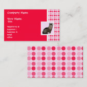 Niedliches Frettchen Visitenkarte (Vorne/Hinten)