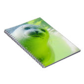 Niedliches freundliches Siegel Unterwasser Notizblock (Rechte Seite)