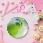 Niedliches freundliches Siegel Unterwasser Pappteller (Party)