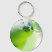 Niedliches freundliches Siegel Unterwasser Schlüsselanhänger (Rückseite)