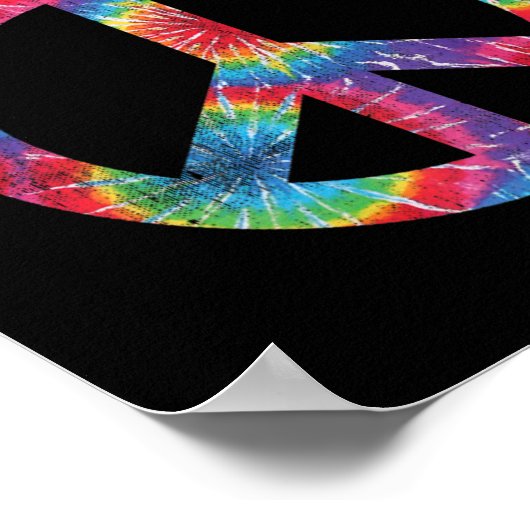 Niedliches Friedenszeichen Friedlich Protestreside Poster (Ecke)