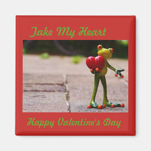 NIEDLICHES FROGHOLZHERZ MAGNET