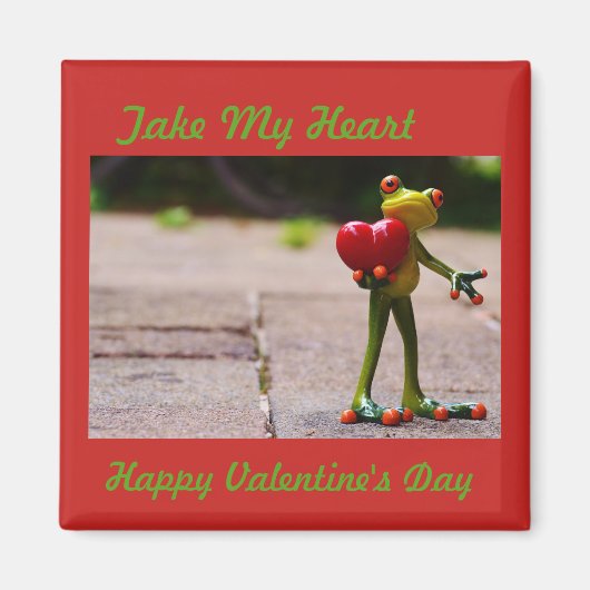 NIEDLICHES FROGHOLZHERZ MAGNET (Vorne)