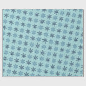 Niedliches frohe Weihnachts-Blue-Wrapping-Papier Geschenkpapier (Flach)