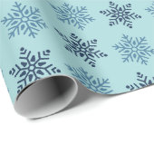 Niedliches frohe Weihnachts-Blue-Wrapping-Papier Geschenkpapier (Rolleneckpunkt)