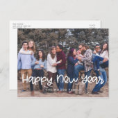 Niedliches Frohes New Year Holiday Foto Postkarte (Vorne/Hinten)