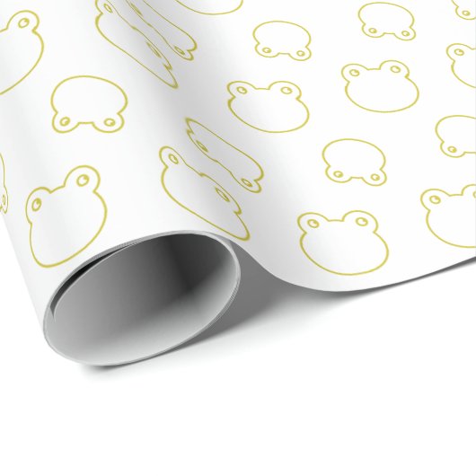 Niedliches Frosch-Wrapping-Papier Geschenkpapier (Rolleneckpunkt)