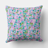 Niedliches Froschkissen mit rosa Hintergrund Kissen (Rückseite)