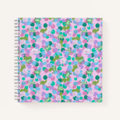 Niedliches Froschkunstheft mit rosa Hintergrund Notizblock (Vorderseite)