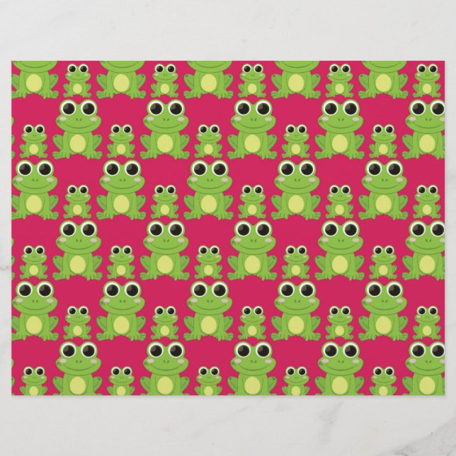 Niedliches Froschmuster (Vorderseite)