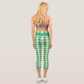 Niedliches Froschmuster Capri Leggings (Rückseite)