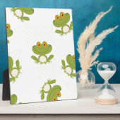 Niedliches Froschmuster Fotoplatte (Seite)