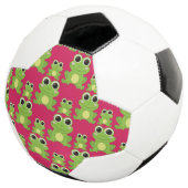 Niedliches Froschmuster Fußball (Dreiviertel)