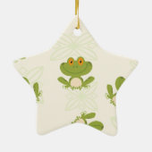 Niedliches Froschmuster Keramikornament (Hinten)