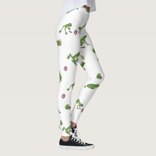 Niedliches Froschmuster Leggings (Rechts)