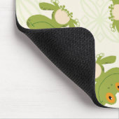 Niedliches Froschmuster Mousepad (Ecke)