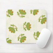 Niedliches Froschmuster Mousepad (Mit Mouse)