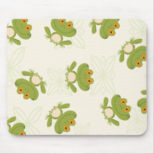 Niedliches Froschmuster Mousepad