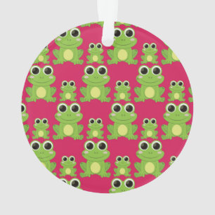 Niedliches Froschmuster Ornament