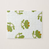 Niedliches Froschmuster Puzzle (Horizontal)