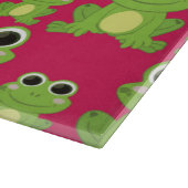 Niedliches Froschmuster Schneidebrett (Ecke)