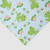 Niedliches Froschmuster Seidenpapier (Ausschnitt)