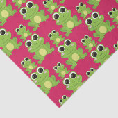 Niedliches Froschmuster Seidenpapier (Ausschnitt)